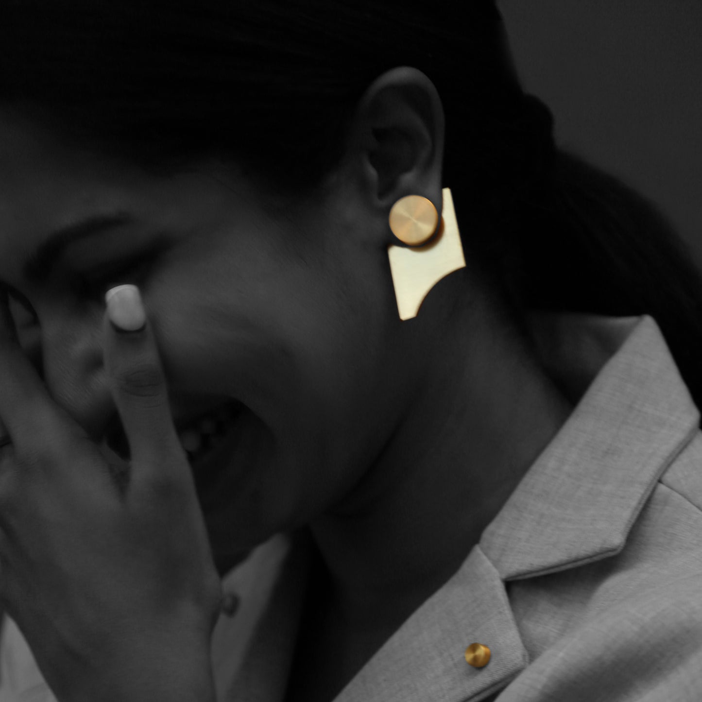 A Square & A Cut Out Earrings